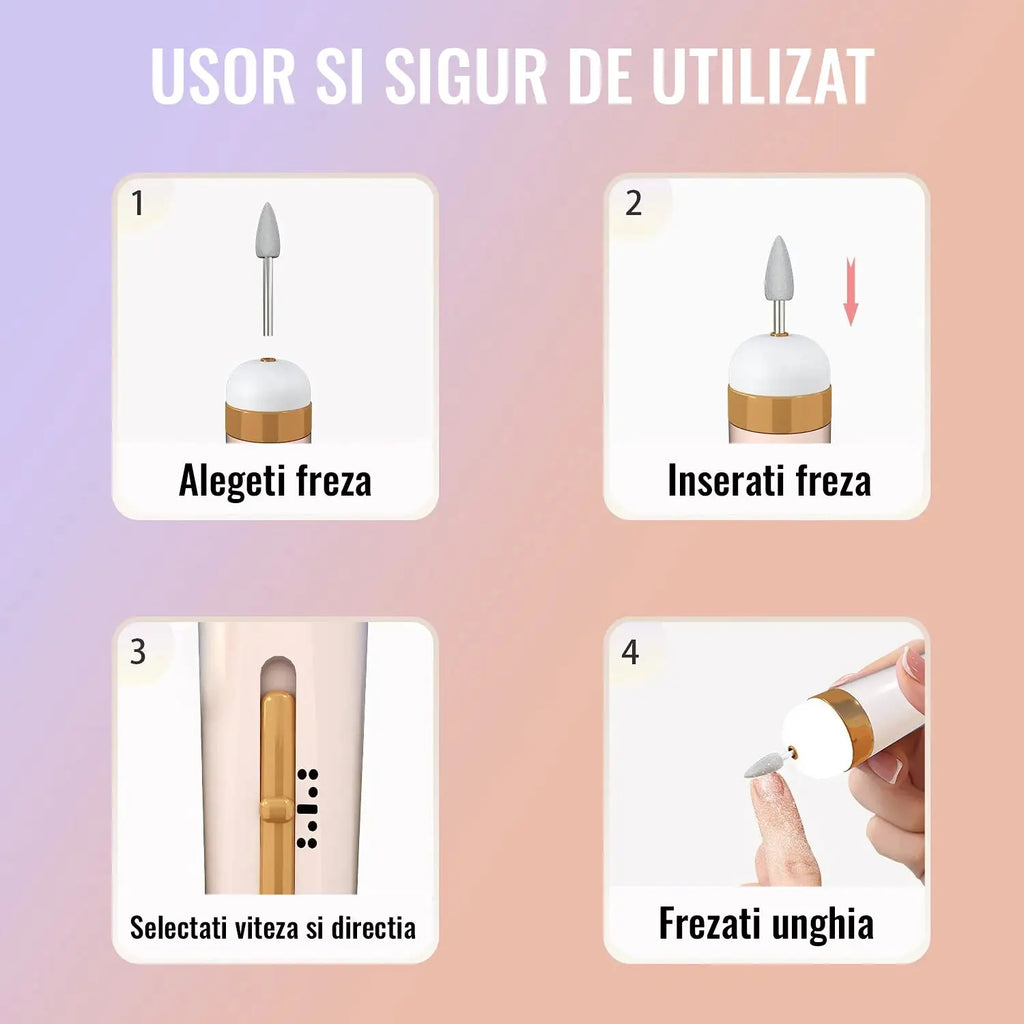 Freza Electrica pentru Manichiura & Pedichiura Verse Bien Nail PRO 5 in 1