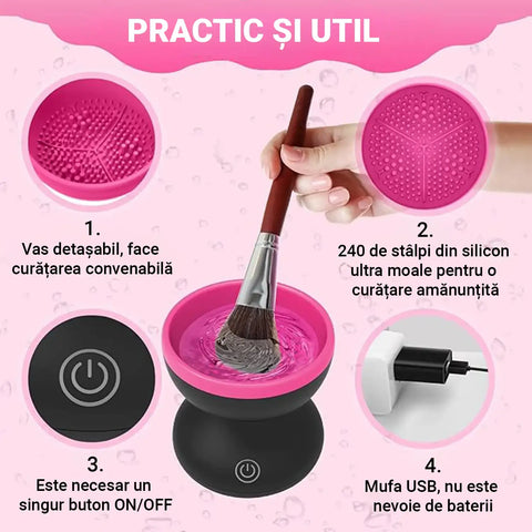 Dispozitiv pentru Curatat Pensule Machiaj CLEANY™