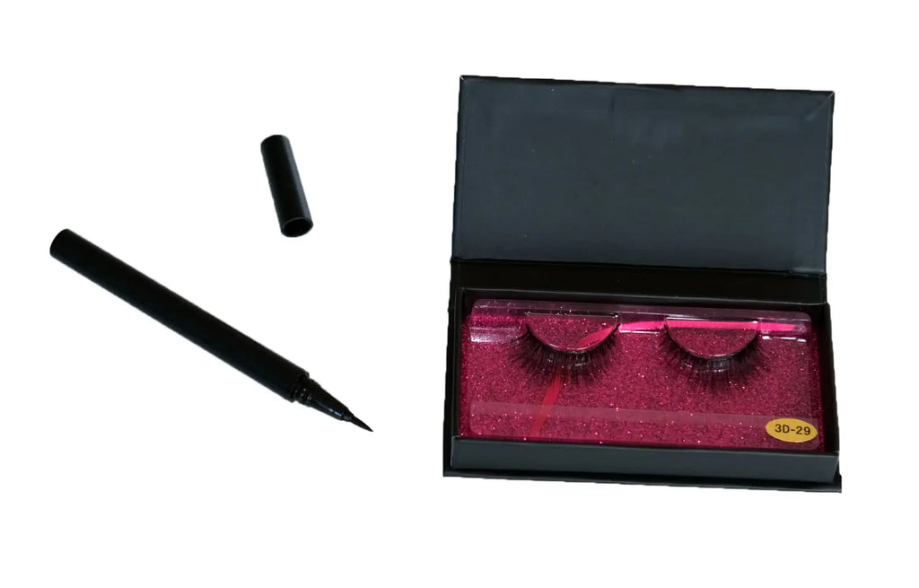 Set Eyeliner Adeziv si Gene False PANDERA