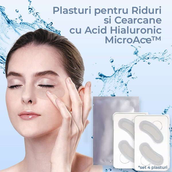 Plasturi pentru Riduri si Cearcane cu Acid Hialuronic MicroAce™