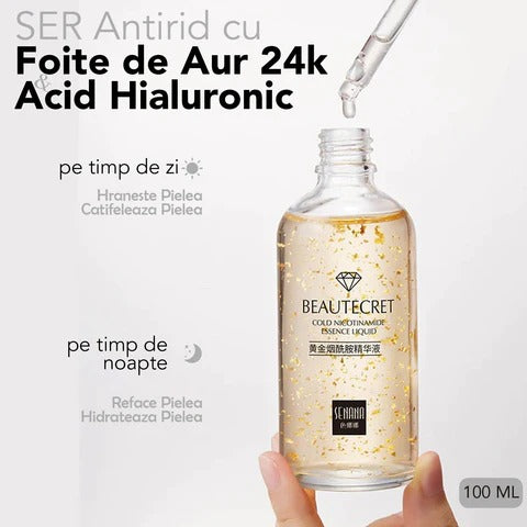 Ser Antirid cu Foite Aur 24K & Acid Hialuronic