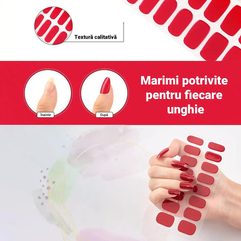Unghii False Autoadezive cu Gel GLAMONAIL™