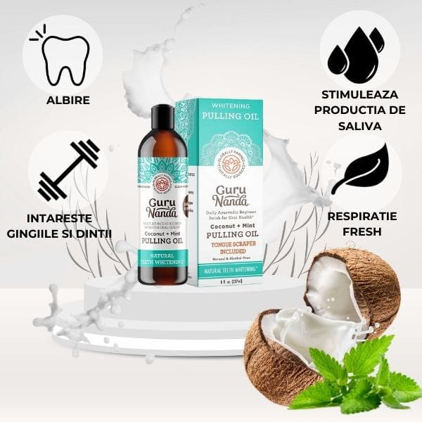Set pentru Curatare si Albire Dentara GuruNanda