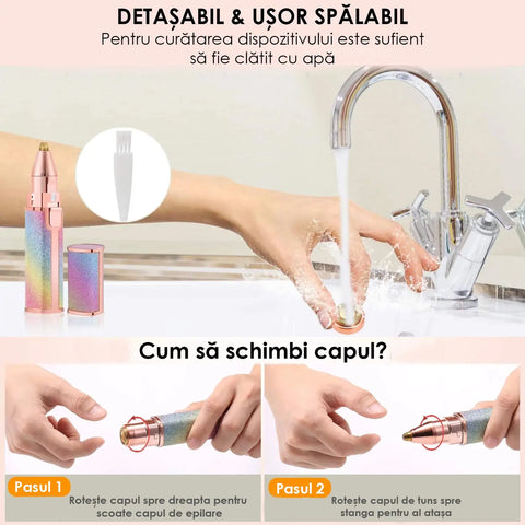 Epilator Facial Reincarcabil Galaxy Trim 2 in 1