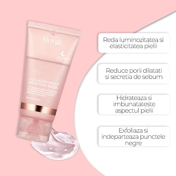 Masca de Noapte cu Colagen + Pensula CADOU Korean Cube™