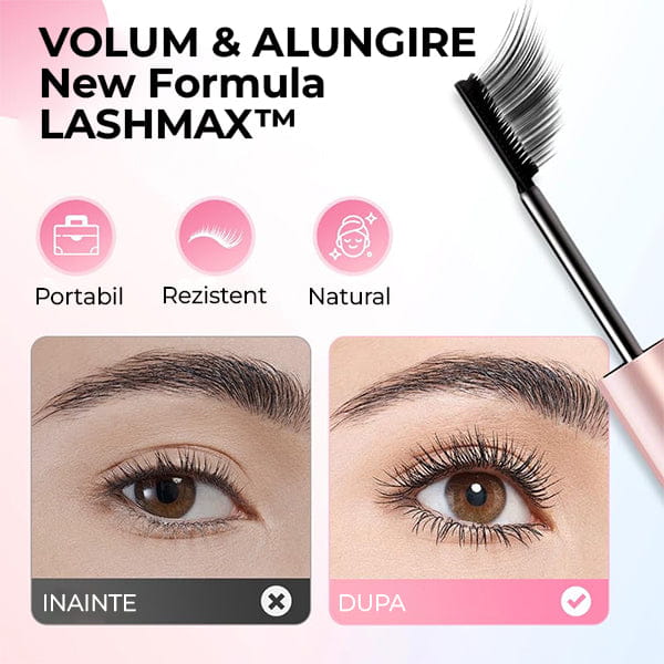 Rimel 2 in 1 pentru Volum & Alungire New Formula 5D LASHMAX™