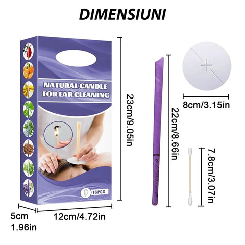 Set 16 Conuri pentru Curatarea Urechilor DetoWax™