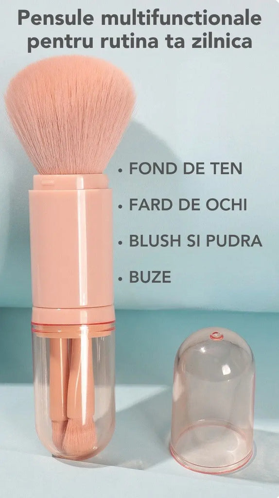 Set 4 Pensule Makeup Pink Travel PRO™