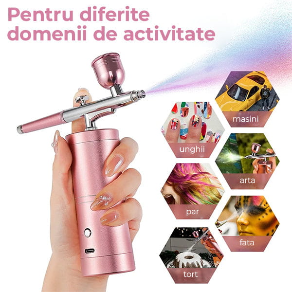 KIT Aerograf pentru Unghii & Altele AIRBRUSH STAR™