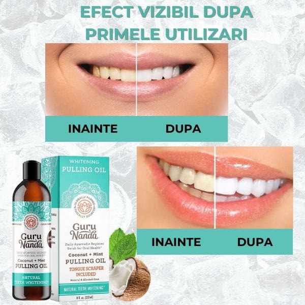Set pentru Curatare si Albire Dentara GuruNanda
