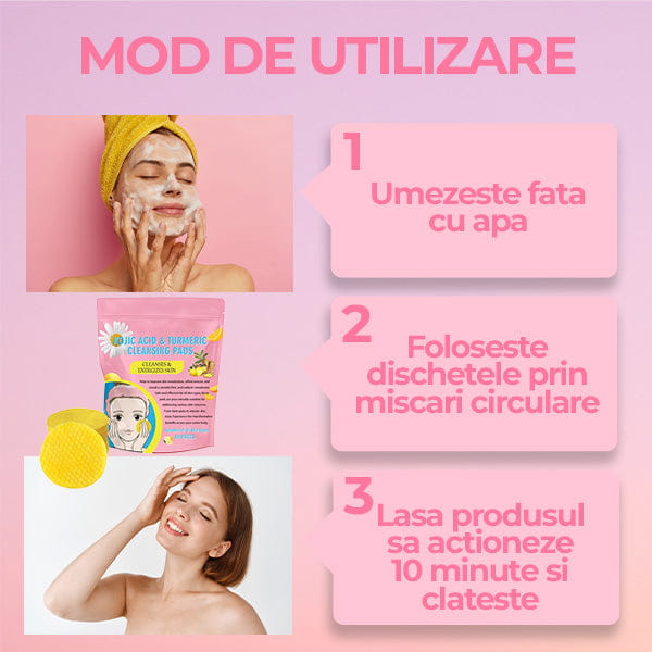 Dischete cu Turmeric pentru Curatare Ten BeClear™