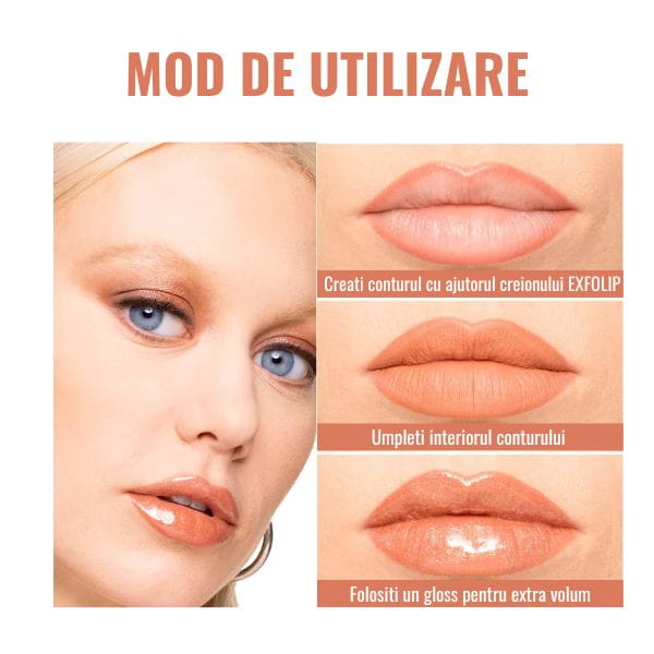 Creion Gloss pentru Contur Buze EXFOLIP™
