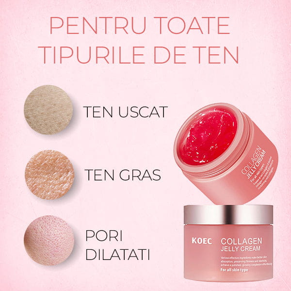 Crema de Fata Anti-Riduri cu Colagen KOEC JELLY™
