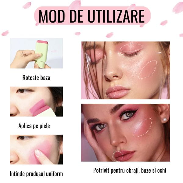 Blush Baton Hidratant si Iluminator On The Go