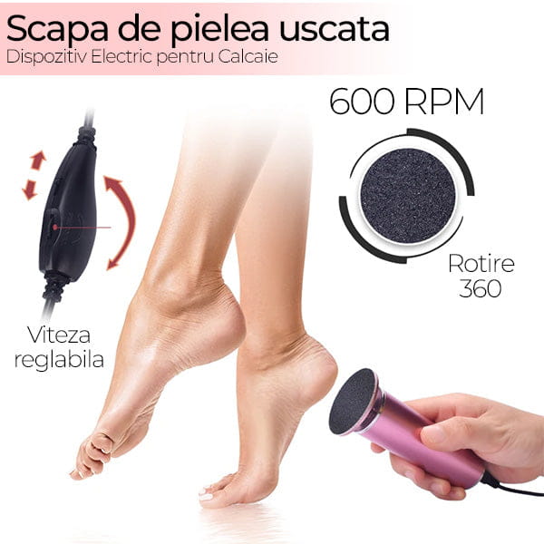 Dispozitiv Electric pentru Calcaie cu 60 Discuri PediLon™