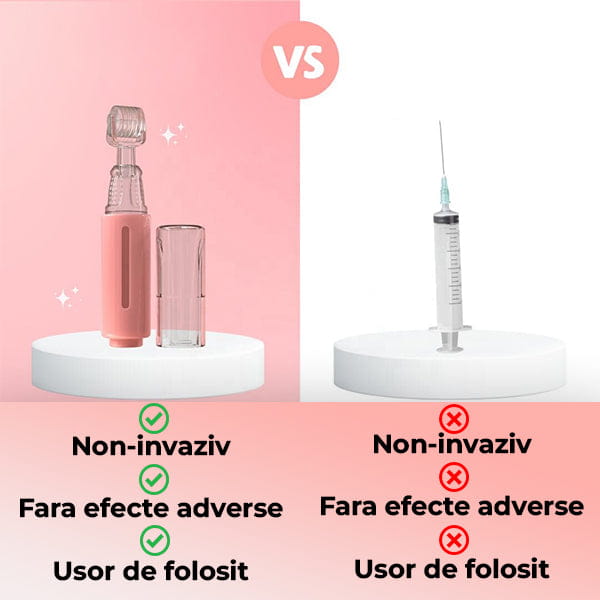 KIT pentru Super Volum Buze cu Derma Roller si Ser Cadou LIPSTAR™