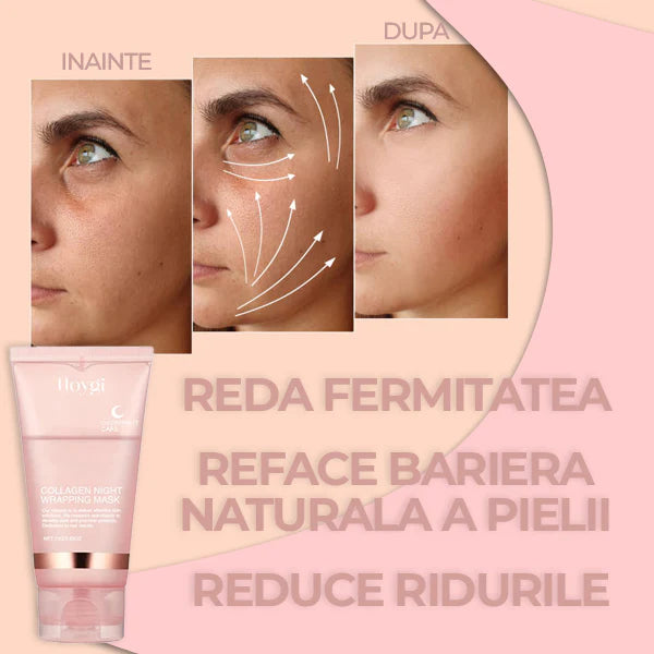 Masca de Noapte cu Colagen + Pensula CADOU Korean Cube™