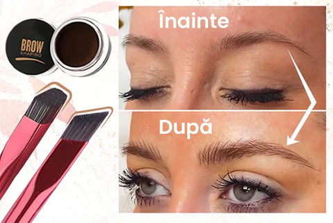 Set 2 Perii si Gel Microblading Sprancene BROW NOW