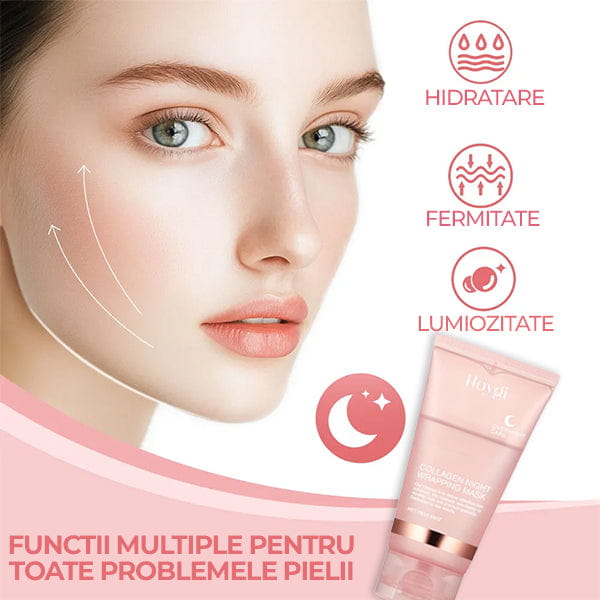 Masca de Noapte cu Colagen + Pensula CADOU Korean Cube™