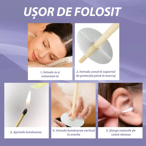 Set 16 Conuri pentru Curatarea Urechilor DetoWax™