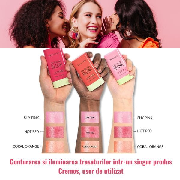 Blush Baton Hidratant si Iluminator On The Go