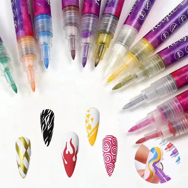 Set 12 Stilouri Acrilice 3D pentru Unghii PAINTIFY ART™