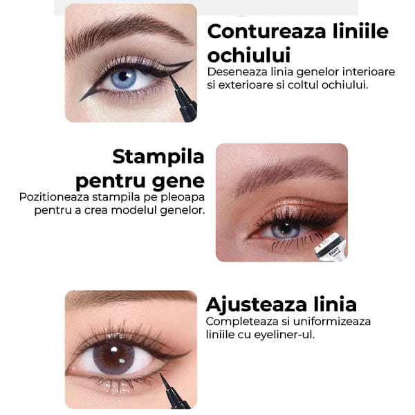 Set cu Stampila si Eyeliner Gene Super Efect DUALASH™