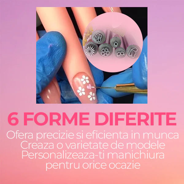 Set 6 Stilouri Stampila pentru Unghii ART on Nail™