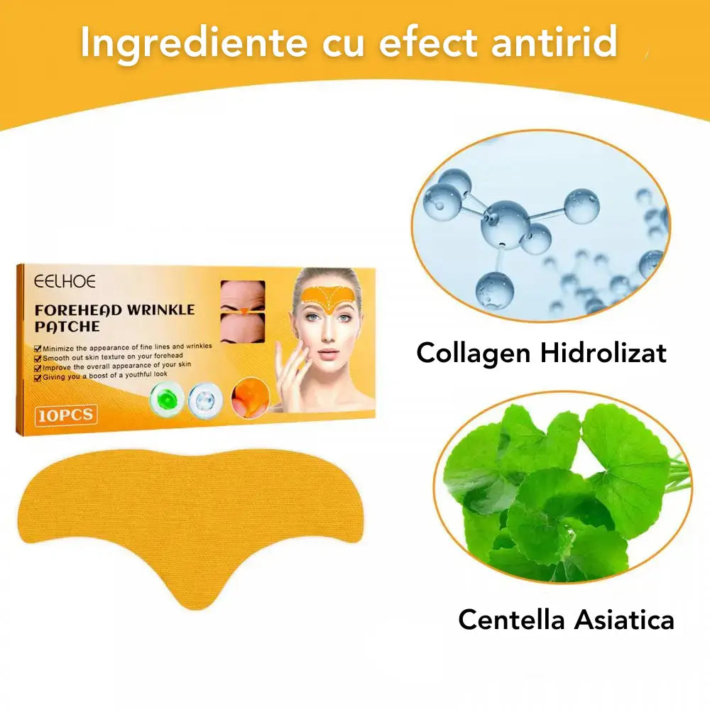 Set 10 Plasturi pentru Riduri cu Collagen FOREHEAD™