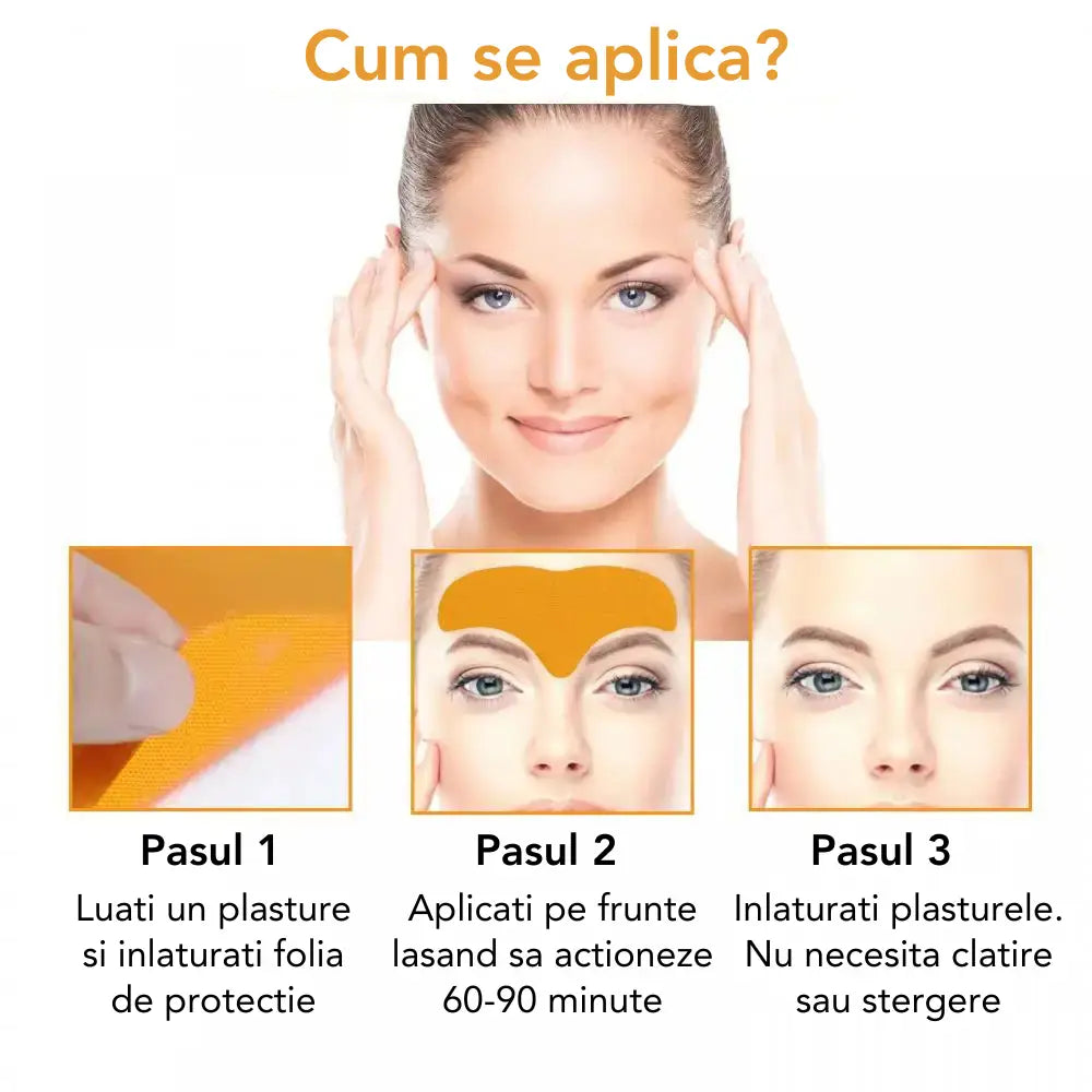 Set 10 Plasturi pentru Riduri cu Collagen FOREHEAD™