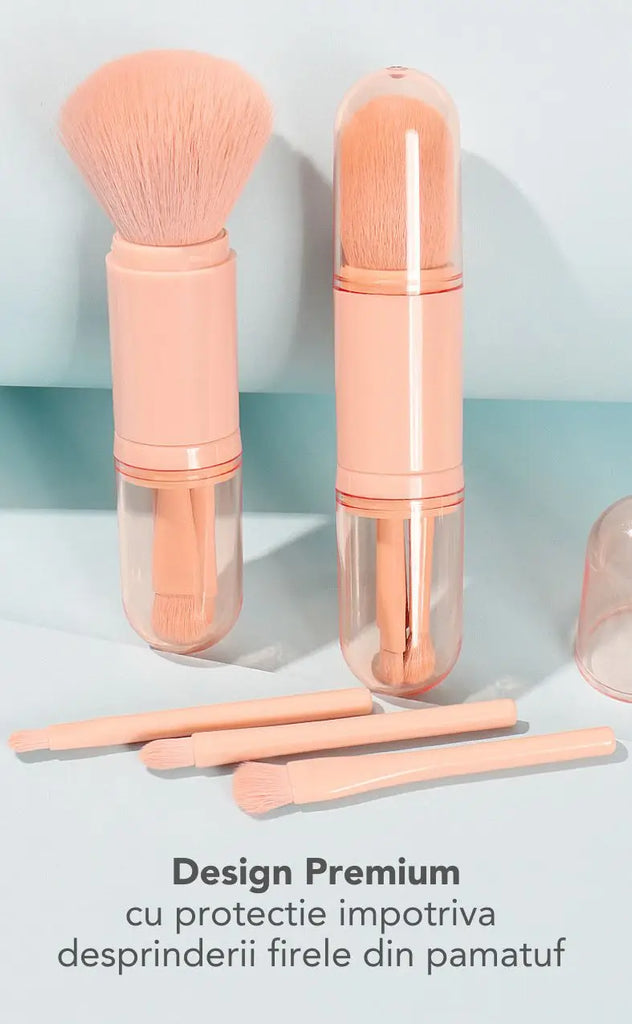 Set 4 Pensule Makeup Pink Travel PRO™