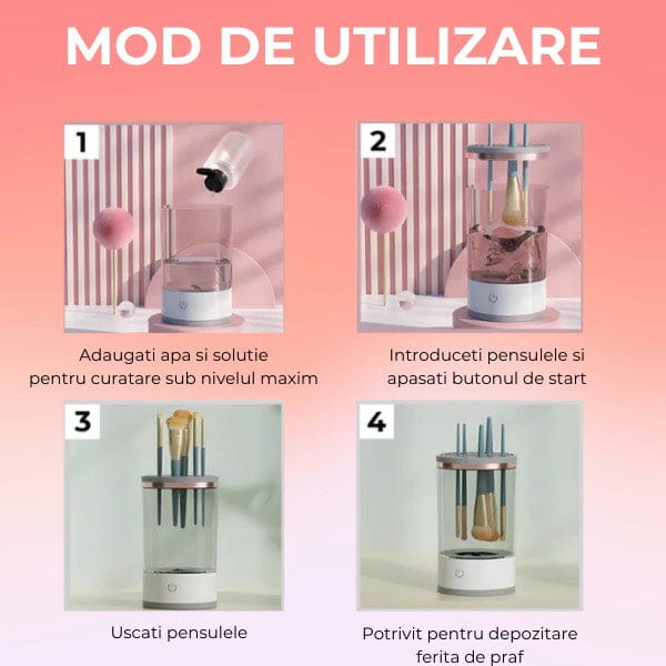 Dispozitiv Curatat & Uscat Pensule Machiaj CLEANFIN™