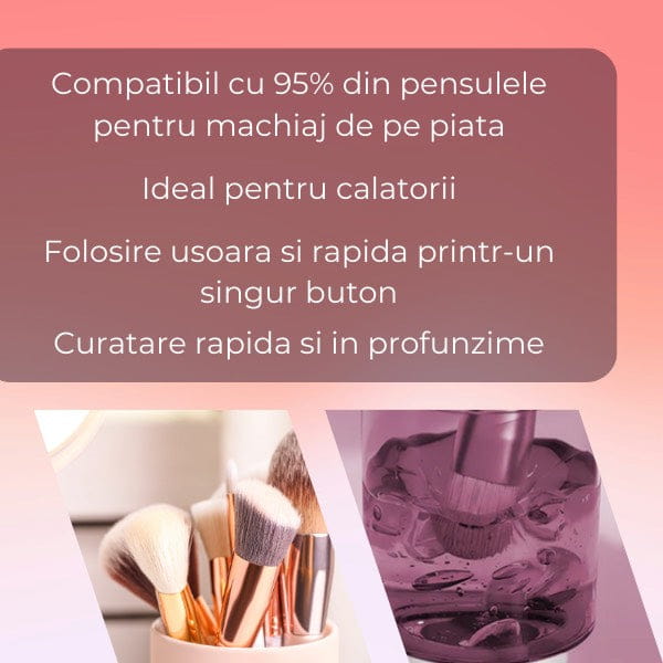 Dispozitiv Curatat & Uscat Pensule Machiaj CLEANFIN™
