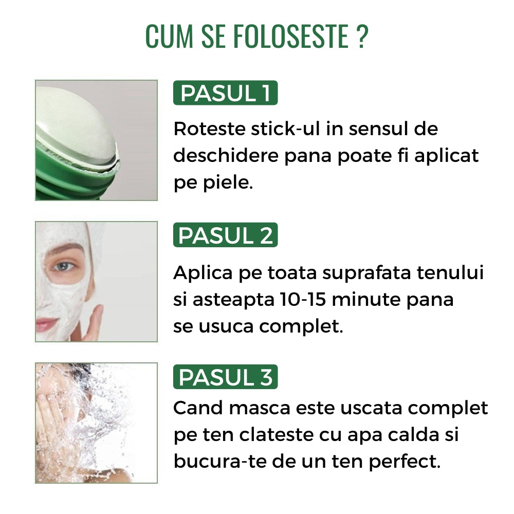 Masca Faciala Green Tea Roll