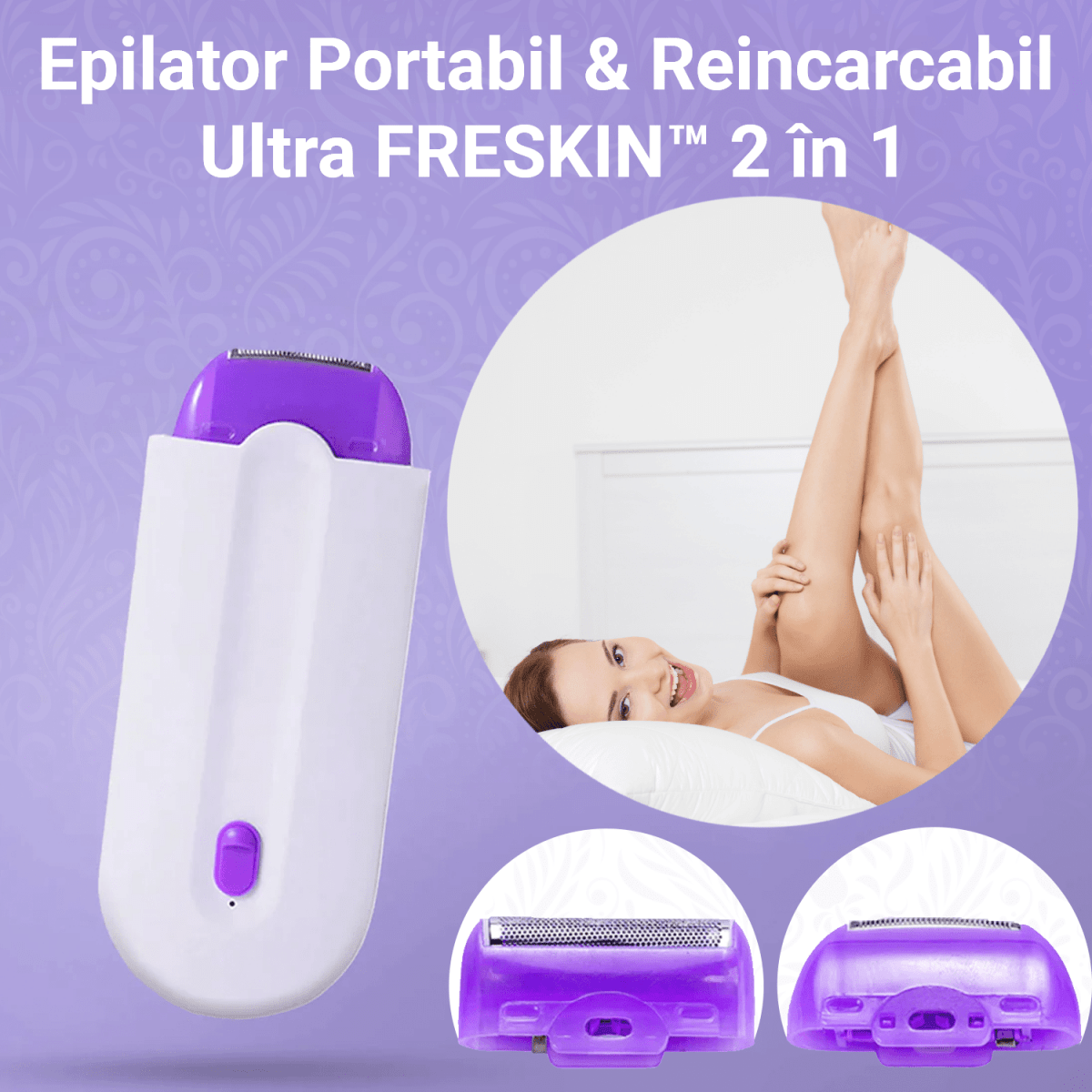 Epilator Portabil & Reincarcabil Ultra FRESKIN™
