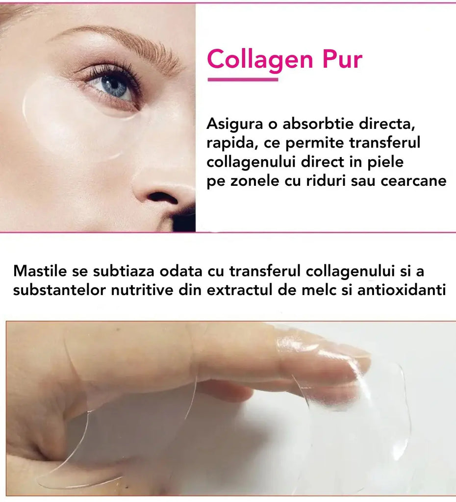 60 Masti Ochi cu Collagen & Extract de Melc SNAIL™