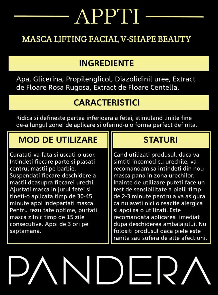 Masca Lifting Facial V-Shape Beauty