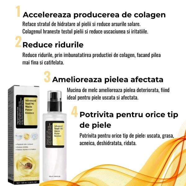 Esenta Regeneratoare pentru Ten cu Extract de Melc Advanced Snail
