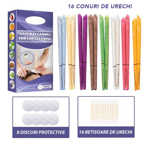 Set 16 Conuri pentru Curatarea Urechilor DetoWax™