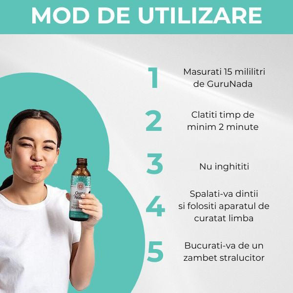 Set pentru Curatare si Albire Dentara GuruNanda