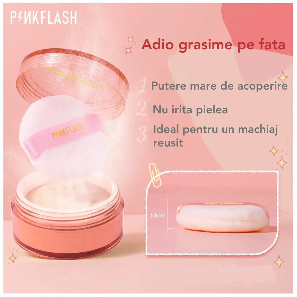 Pudra Matifianta Waterproof PINKFLASH™