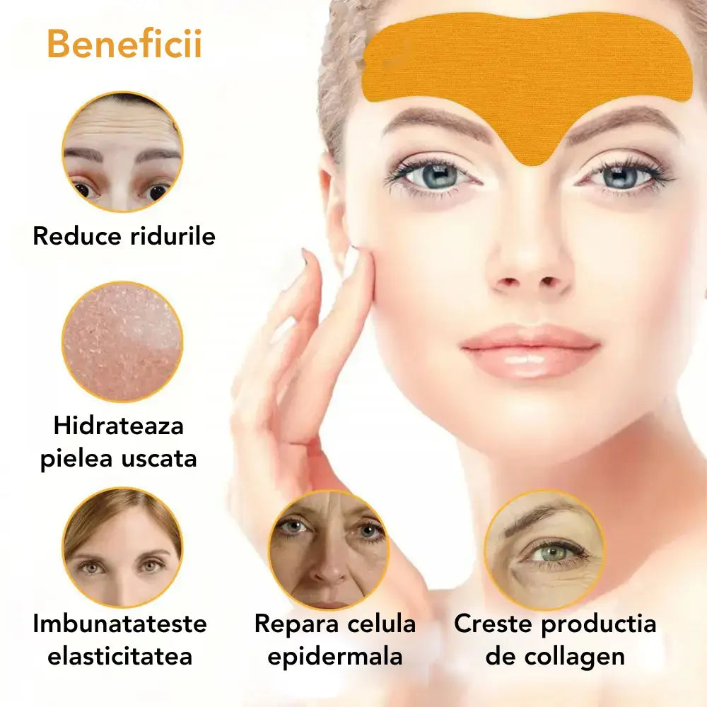 Set 10 Plasturi pentru Riduri cu Collagen FOREHEAD™