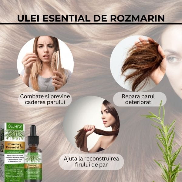 Ulei de Rozmarin pentru Cresterea Parului ESENHAIR