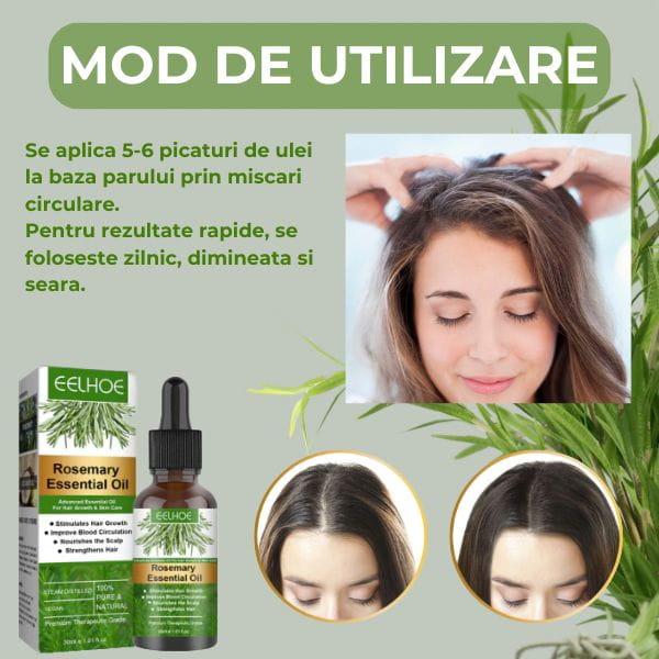 Ulei de Rozmarin pentru Cresterea Parului ESENHAIR
