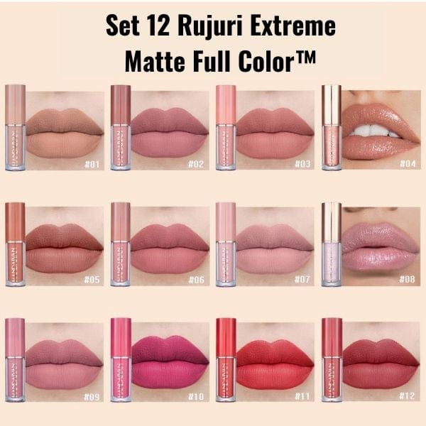 Set 12 Rujuri Extreme Matte Full Color™