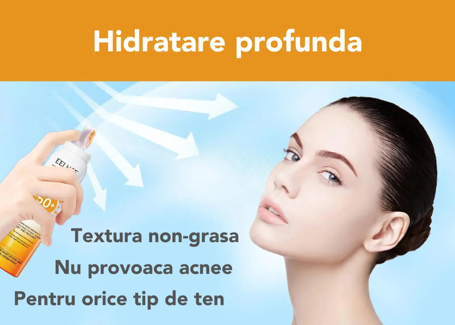 Spray Soare pentru Fata si Corp SPF 50+ Sola Protect™