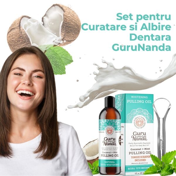 Set pentru Curatare si Albire Dentara GuruNanda