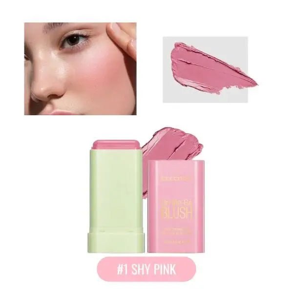 Blush Baton Hidratant si Iluminator On The Go - 01 SHY PINK