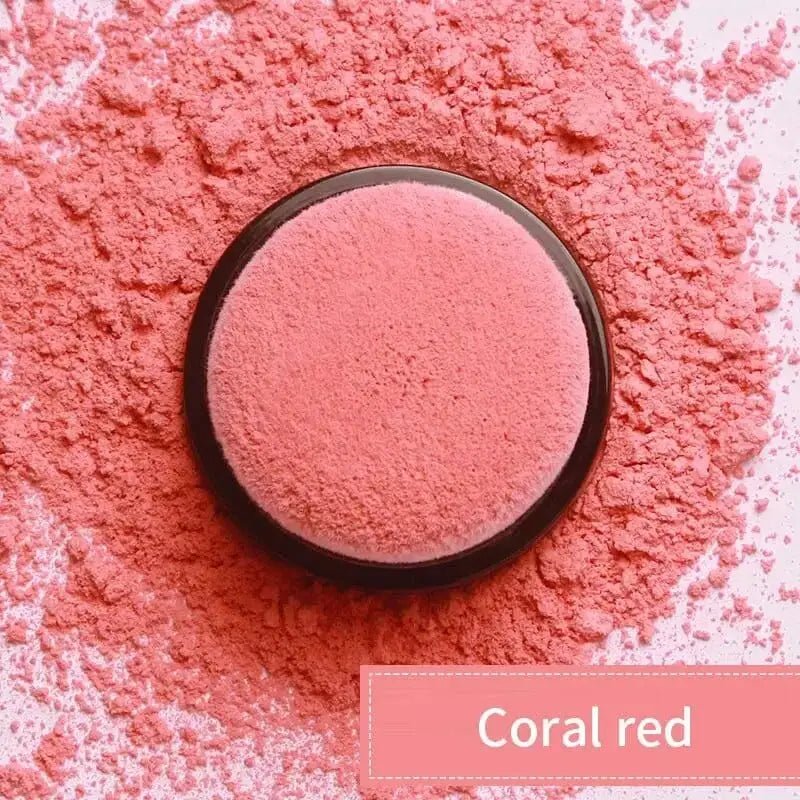 Blush Pudra cu Aplicator ILISYA - CORAL RED