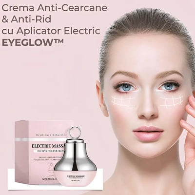 Crema Anti-Cearcane & Anti-Rid cu Aplicator Electric EYEGLOW™